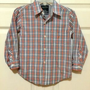 Nautica Boys Long Sleeve Dress Shirt